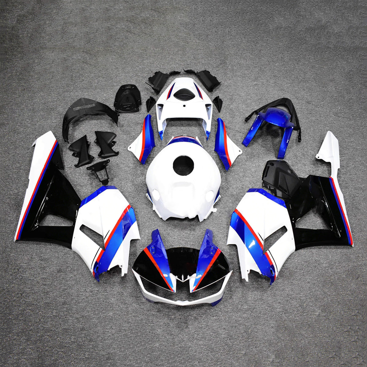 Zestaw owiewek Amotopart 2013-2025 Honda CBR600RR F5 biało-niebieski