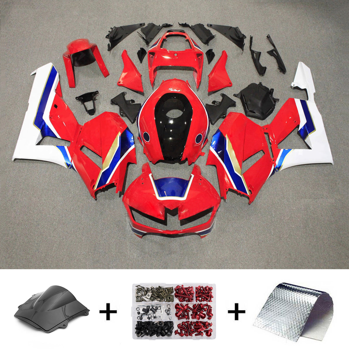 Amotopart 2013-2025 Honda CBR600RR F5 Red Fairing Kit