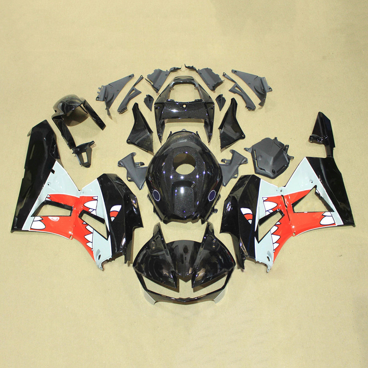 Amotopart 2013-2025 Honda CBR600RR F5 Black Fairing Kit