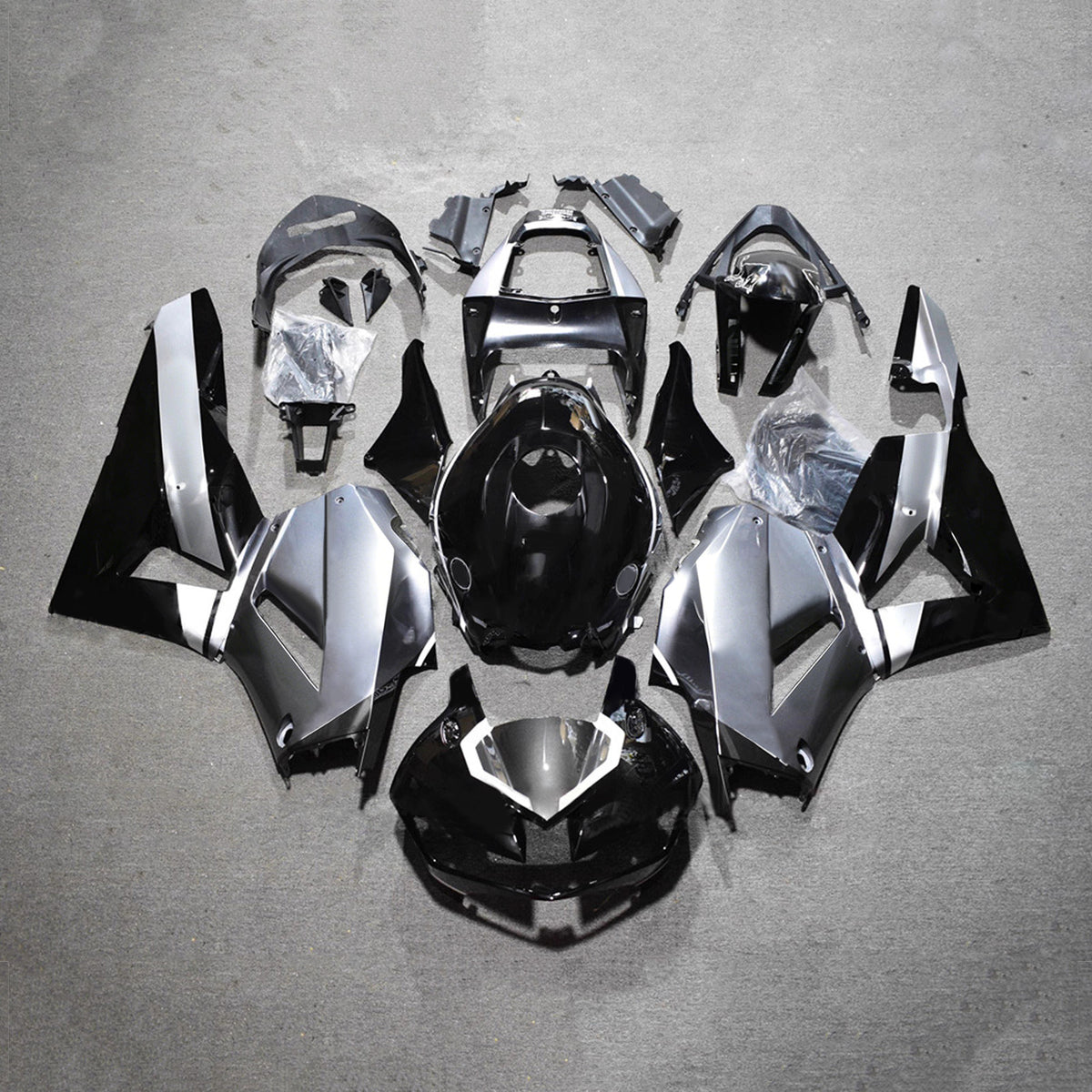 Amotopart 2013–2025 Honda CBR600RR F5 Silber Schwarz Verkleidungsset