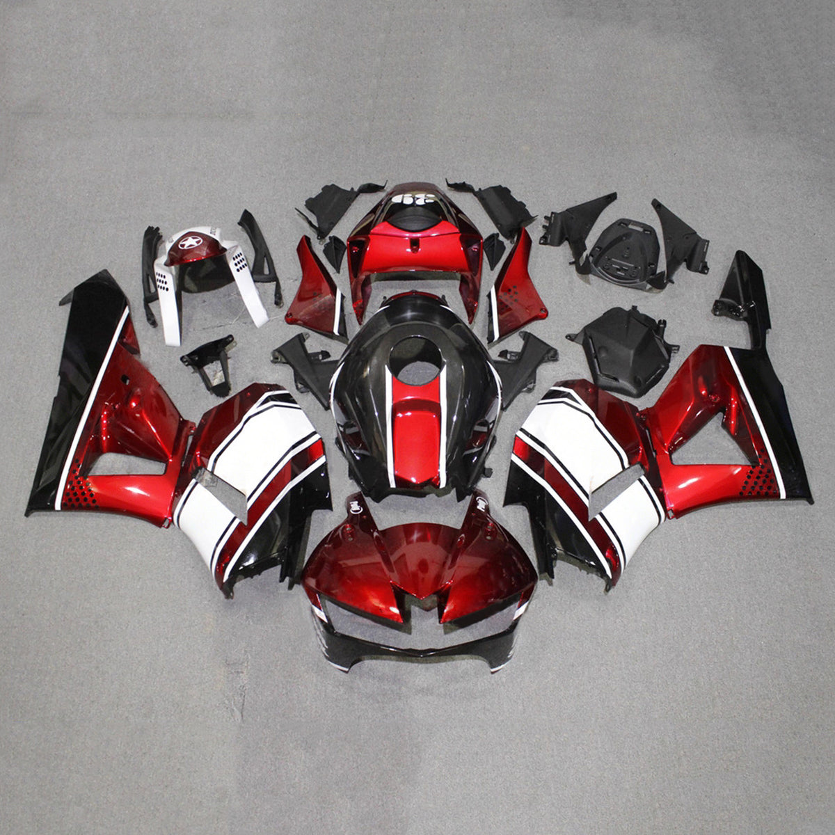 Amotopart 2013-2025 Honda CBR600RR F5 Red White Fairing Kit