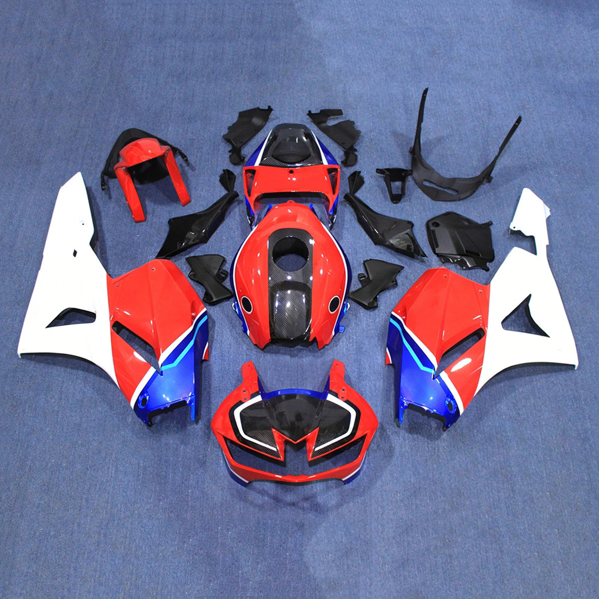 Amotopart 2013-2025 Honda CBR600RR F5 Carbon Fiber Pattern Fairing Kit
