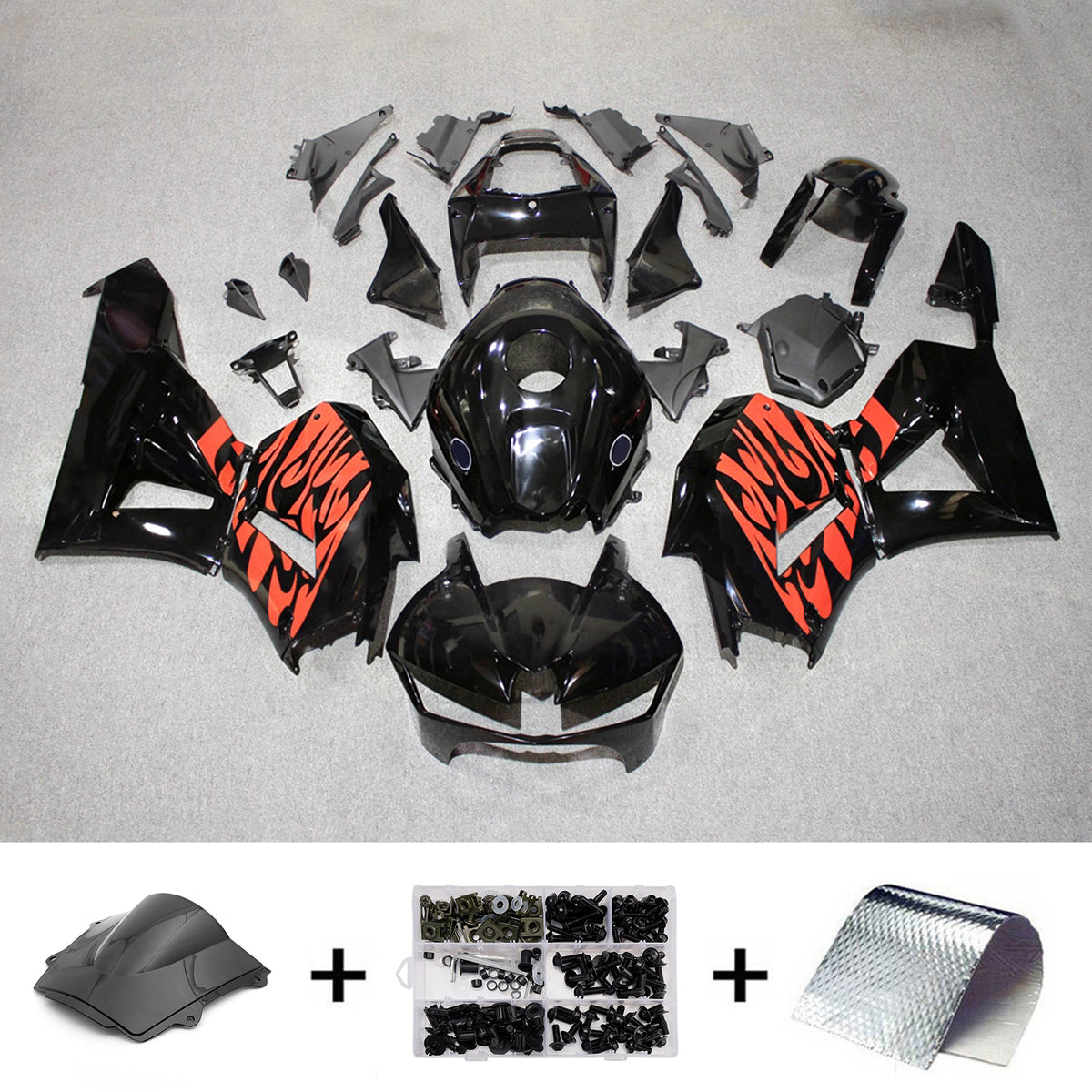 Amotopart 2013-2025 Honda CBR600RR F5 zwarte kuipset