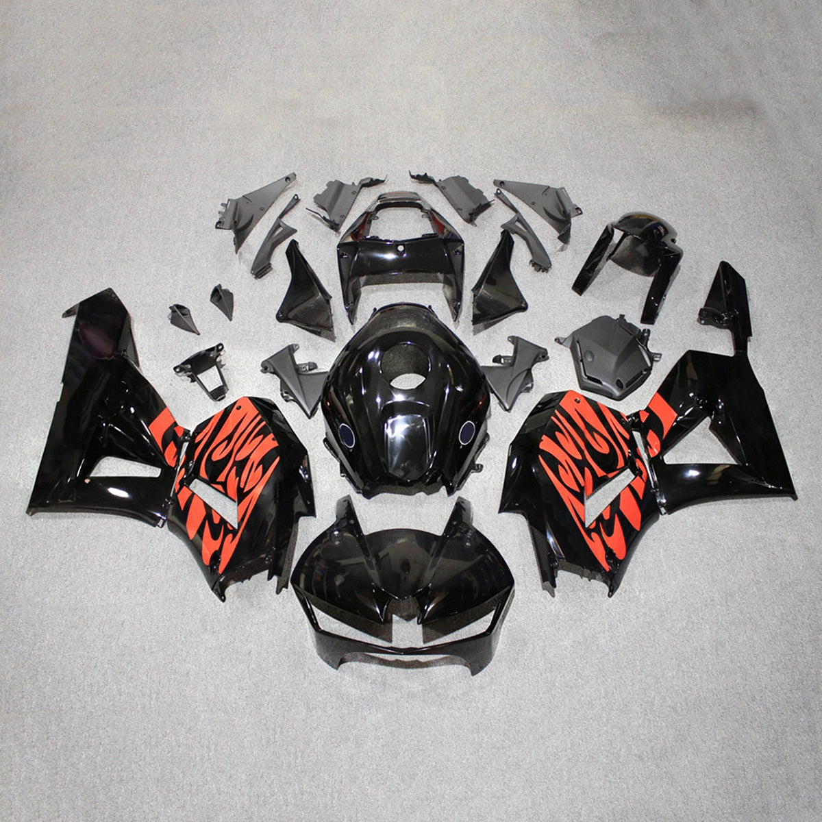 Amotopart 2013-2025 Honda CBR600RR F5 Kit de carenado negro