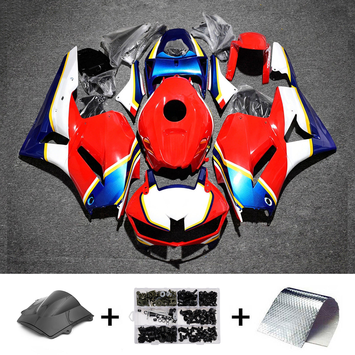 Amotopart 2013-2025 Honda CBR600RR F5 Red Fairing Kit