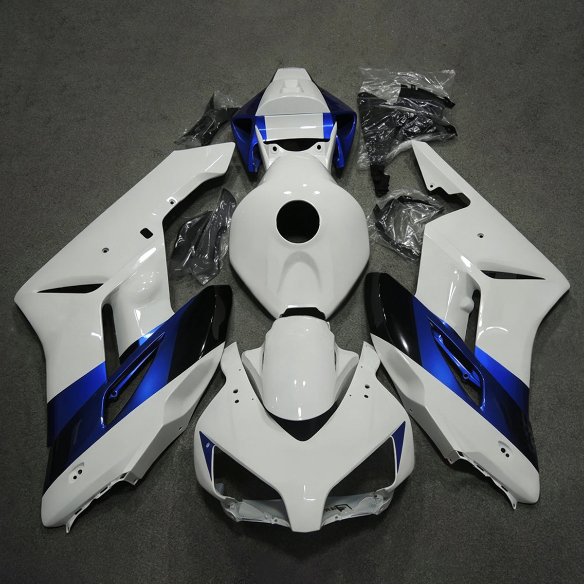 Amotopart 2004-2005 Honda CBR1000RR White Fairing Kit