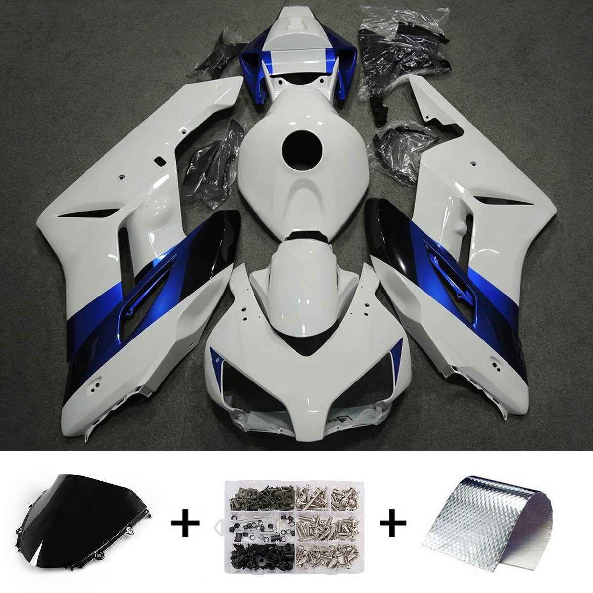 Amotopart 2004-2005 Honda CBR1000RR witte kuipset