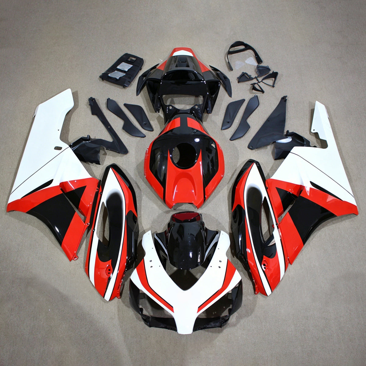 Amotopart 2004-2005 Honda CBR1000RR Rød Sort Hvid Fairing Kit