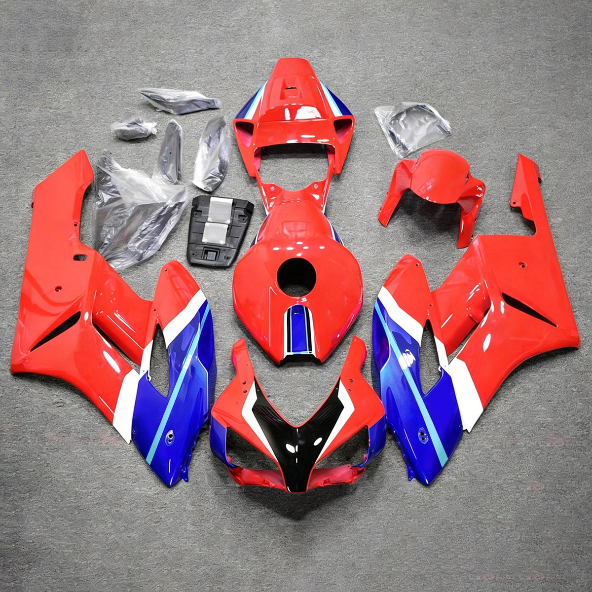 Amotopart 2004-2005 Honda CBR1000RR Red Blue Fairing Kit