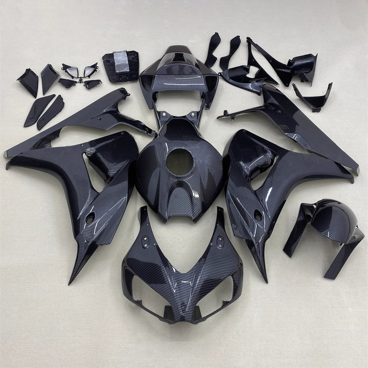 Amotopart 2006–2007 Honda CBR1000RR Verkleidungsset mit Karbonfasermuster