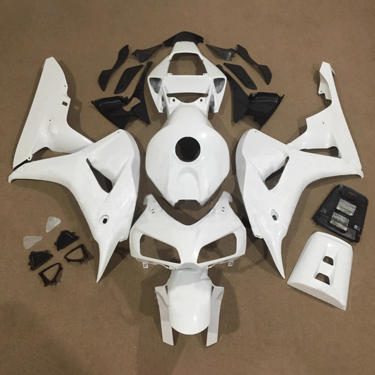 Amotopart 2006-2007 Honda CBR1000RR White Fairing Kit