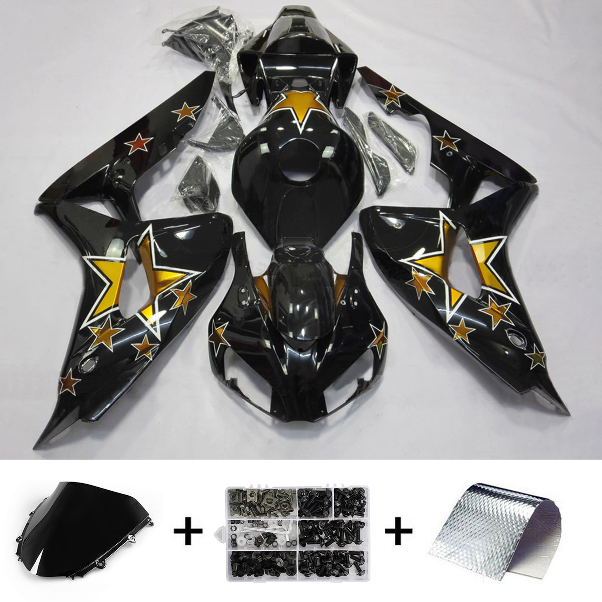 Kit carena nera Amotopart 2006-2007 Honda CBR1000RR
