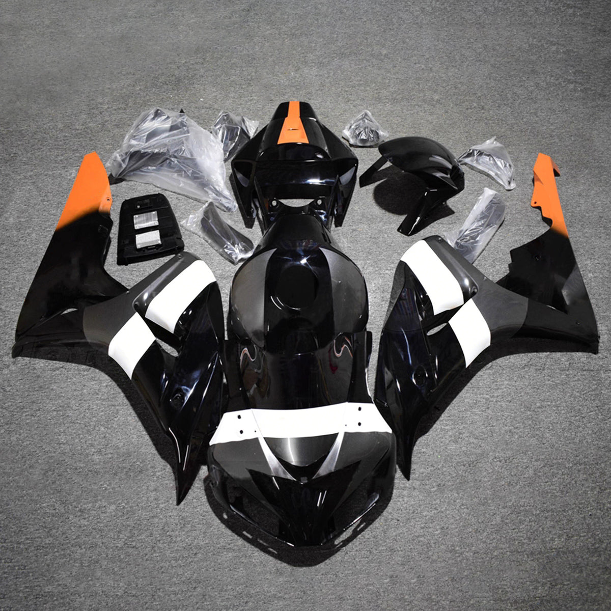 Amotopart 2006-2007 Honda CBR1000RR Black Fairing Kit