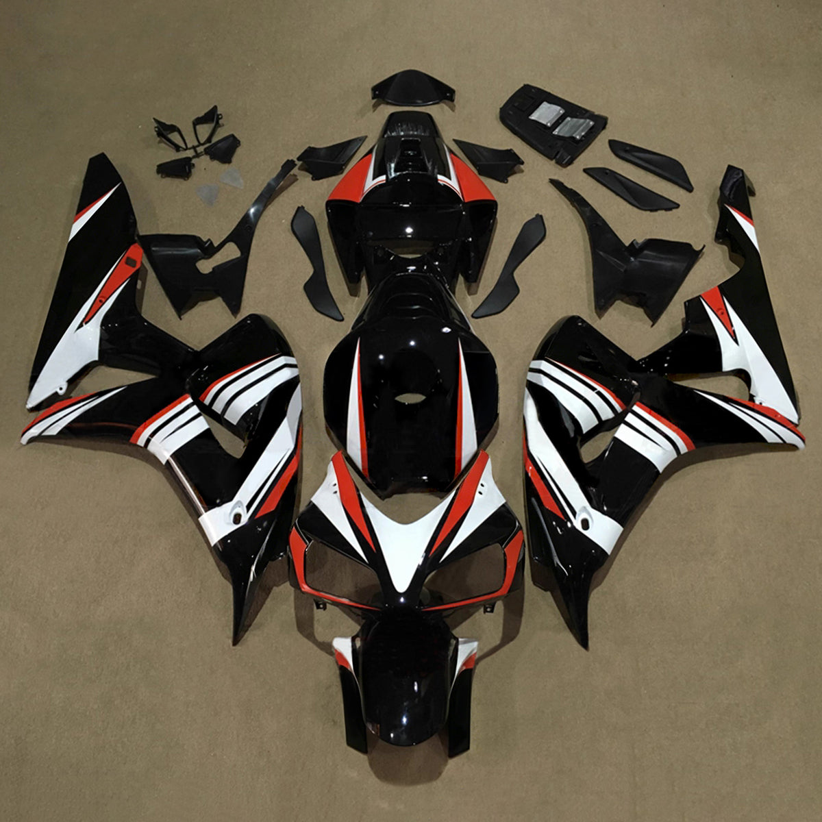 Amotopart 2006-2007 Honda CBR1000RR Black Fairing Kit