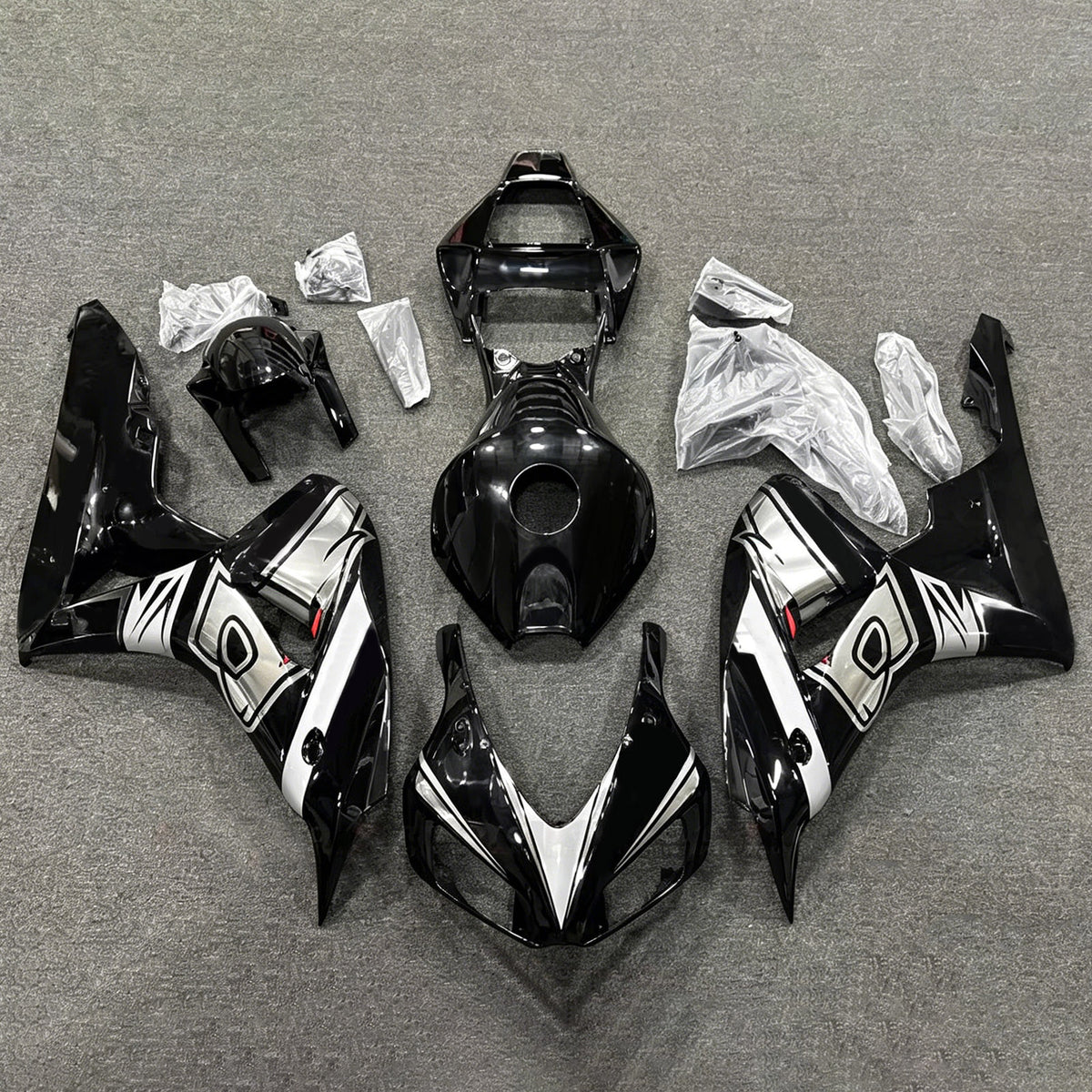 Amotopart 2006-2007 Honda CBR1000RR zwarte kuipset