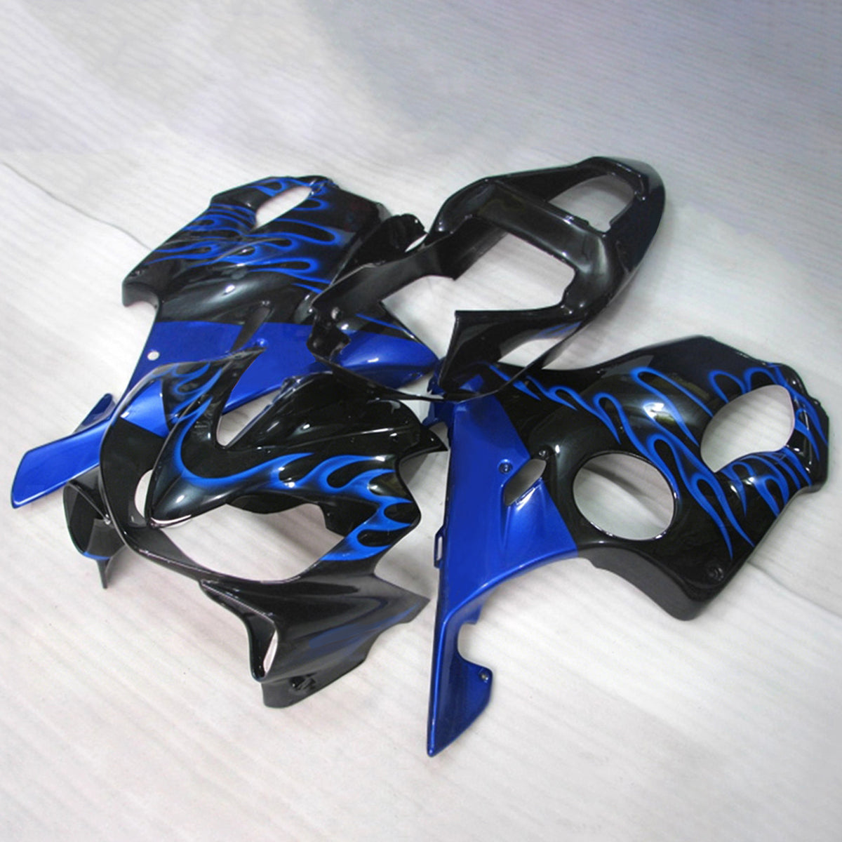 Amotopart 2001-2003 Honda CBR600 F4i Black Blue Fairing Kit