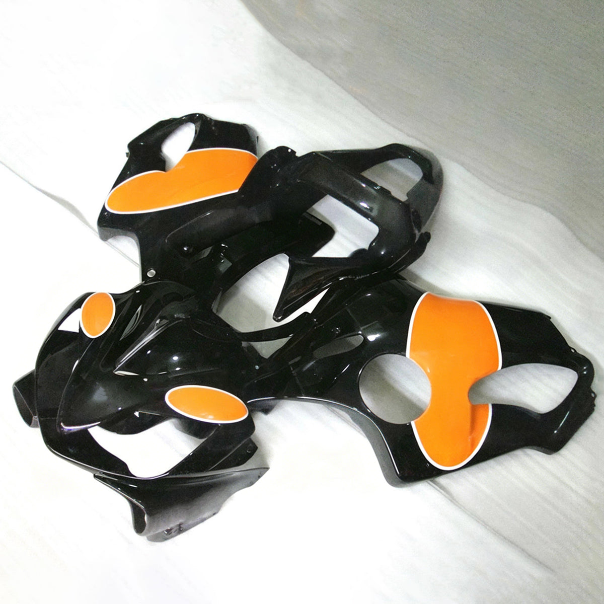 Amotopart 2001-2003 Honda CBR600 F4i Black Orange Fairing Kit
