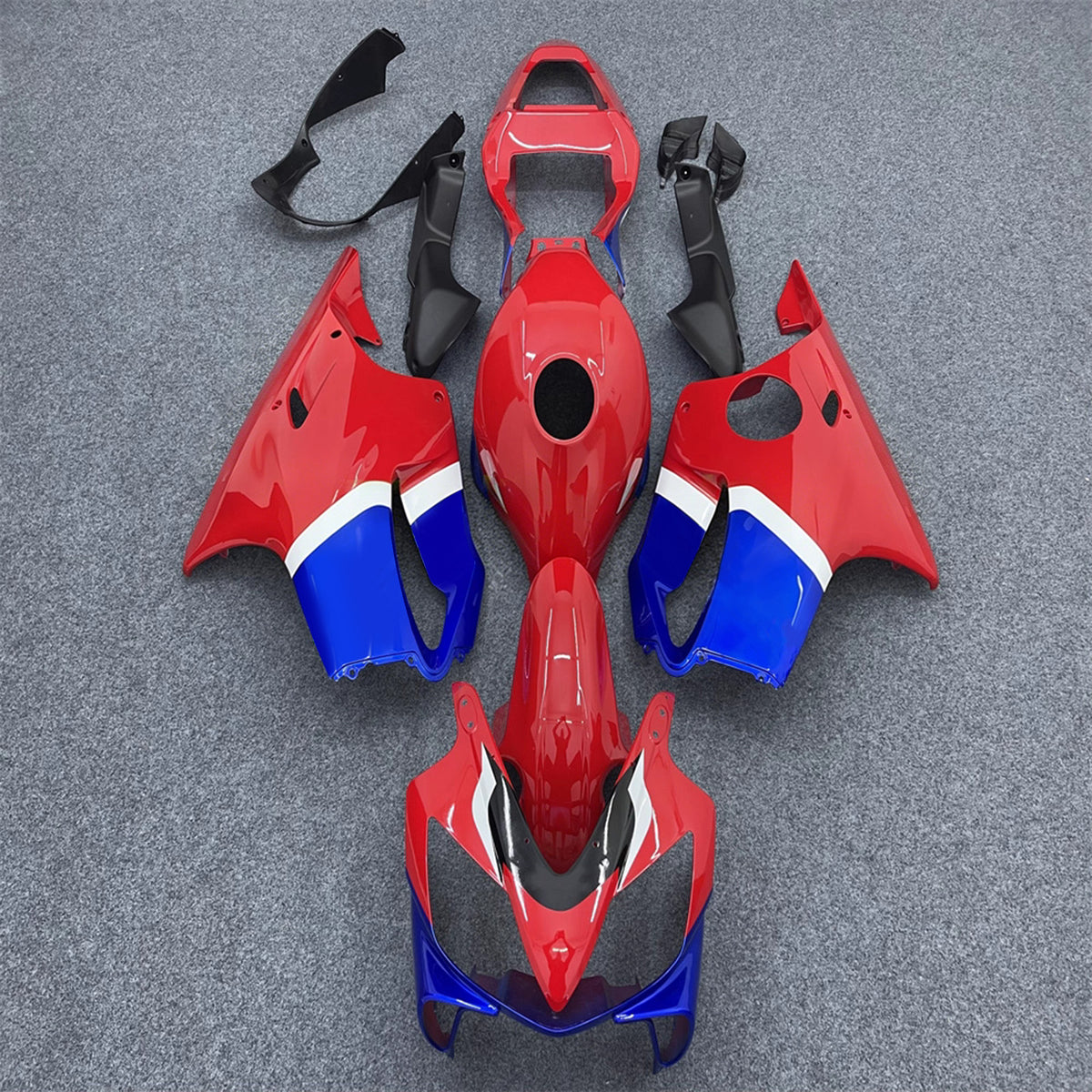 Amotopart 2001-2003 Honda CBR600 F4i Red Blue Fairing Kit