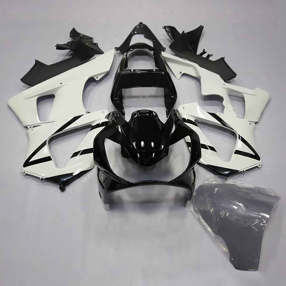 Zestaw owiewek Amotopart 2000-2001 Honda CBR929RR w kolorze białym i czarnym