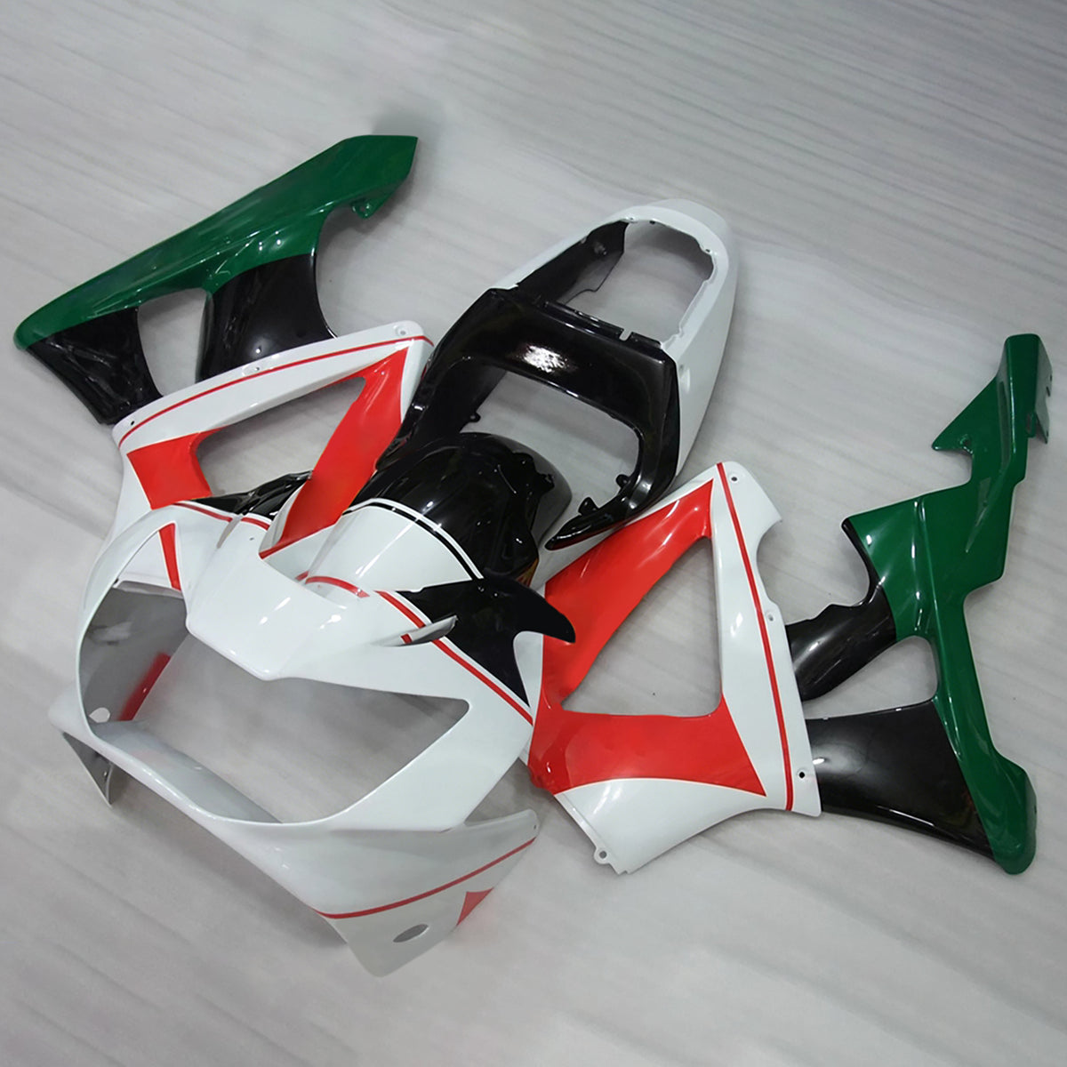 Amotopart 2000–2001 Honda CBR929RR Weiß Schwarz Rot Verkleidungsset