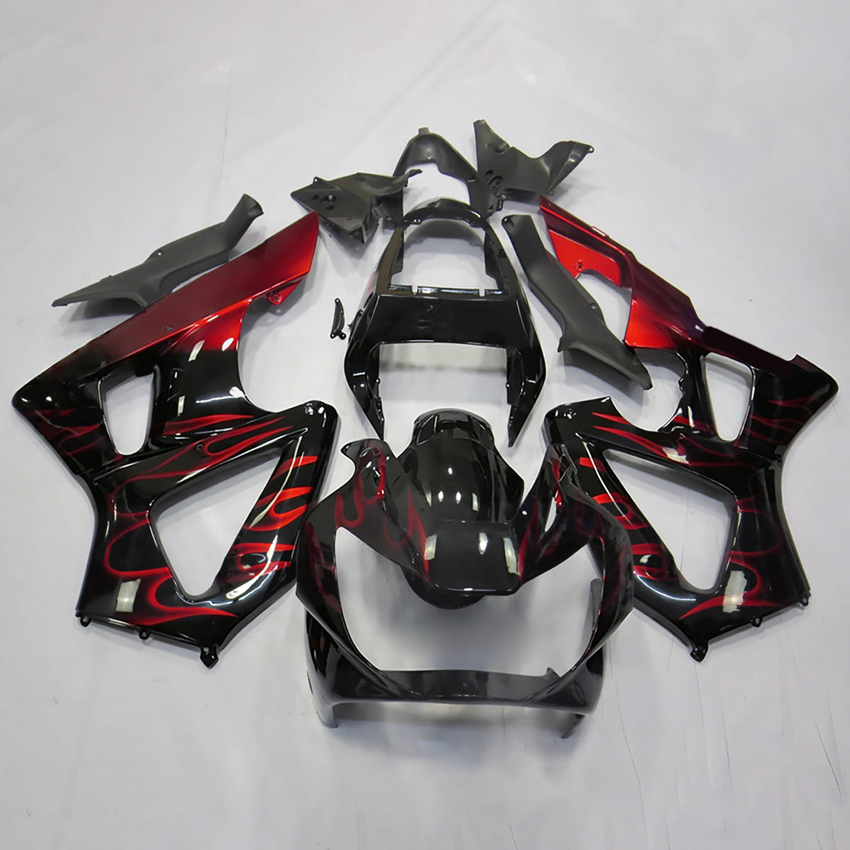 Amotopart 2000-2001 Honda CBR929RR Black Red Fairing Kit