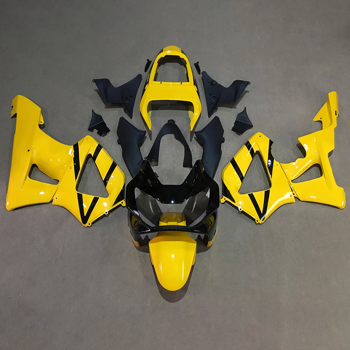 Amotopart 2000-2001 Honda CBR929RR Black Yellow Fairing Kit