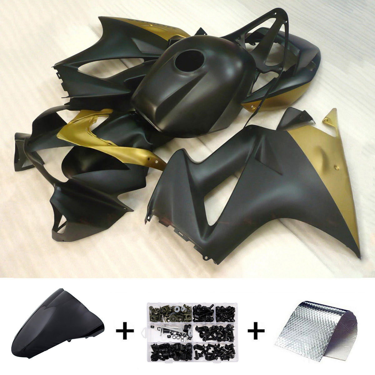 Sada kapotáže Amotopart 2002-2012 Honda VFR800 Black Gold