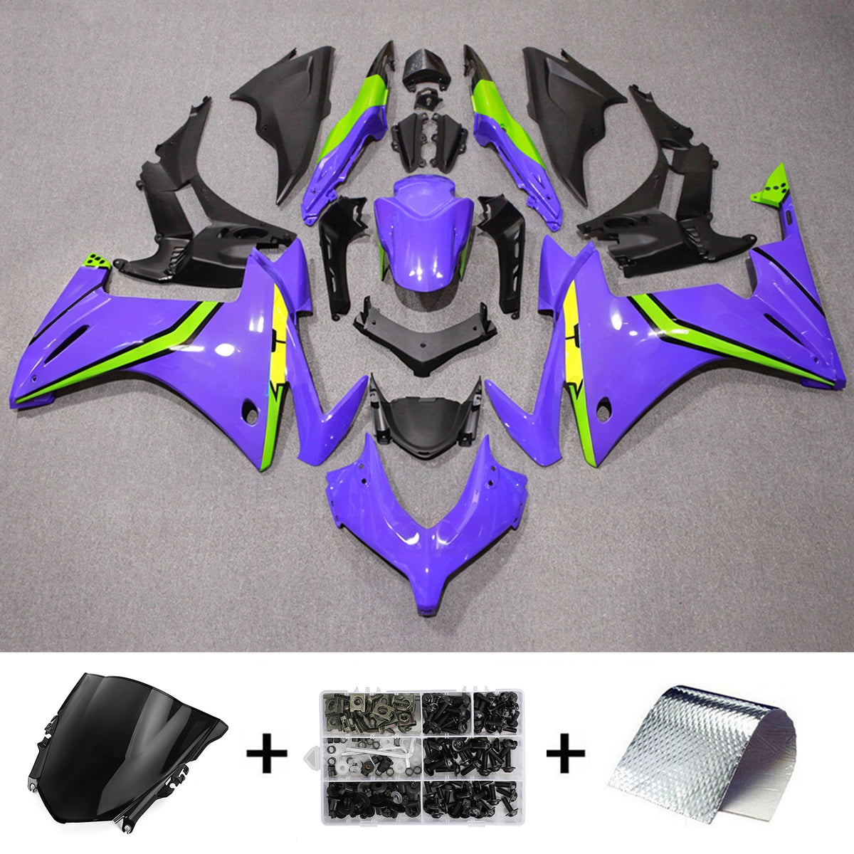 Amotopart 2013-2015 Honda CBR500R Purple Fairing Kit