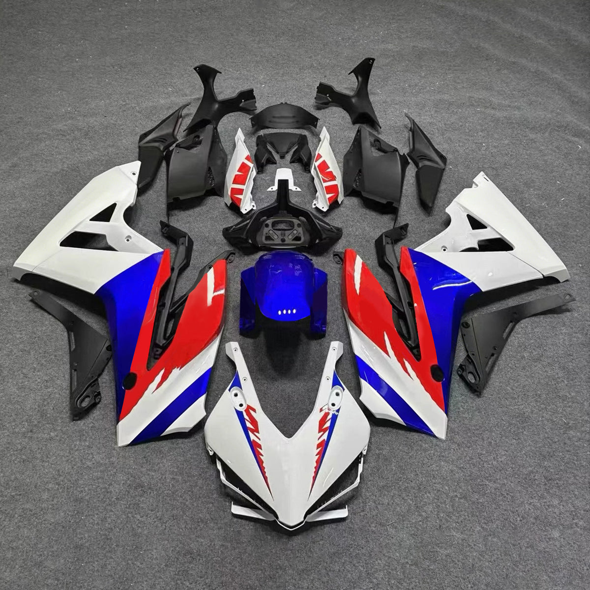 Amotopart 2024-2026 Honda CBR650R Modrá Bílá Černá Sada kapotáže