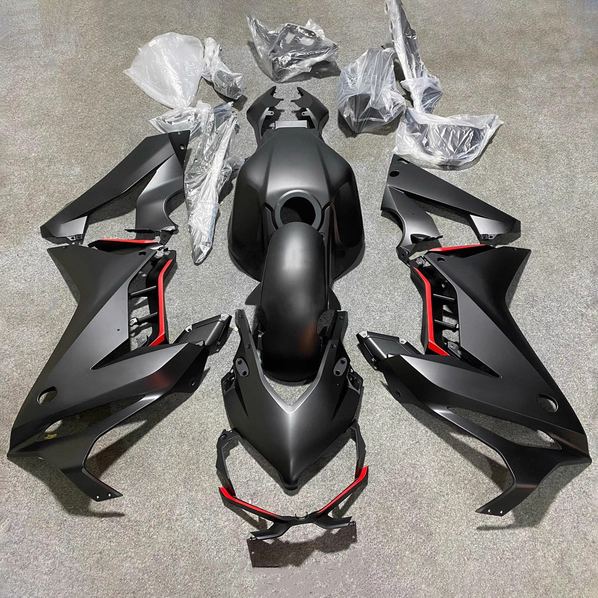 Amotopart 2024-2026 Honda CBR650R Black Fairing Kit