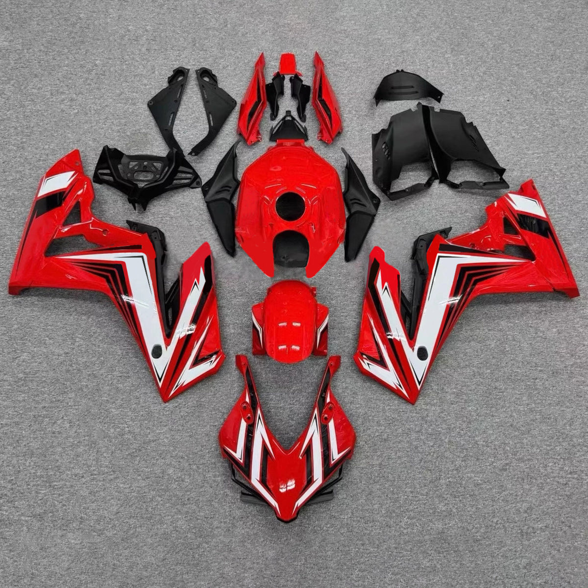 Amotopart 2024-2026 Honda CBR650R Red Black Fairing Kit