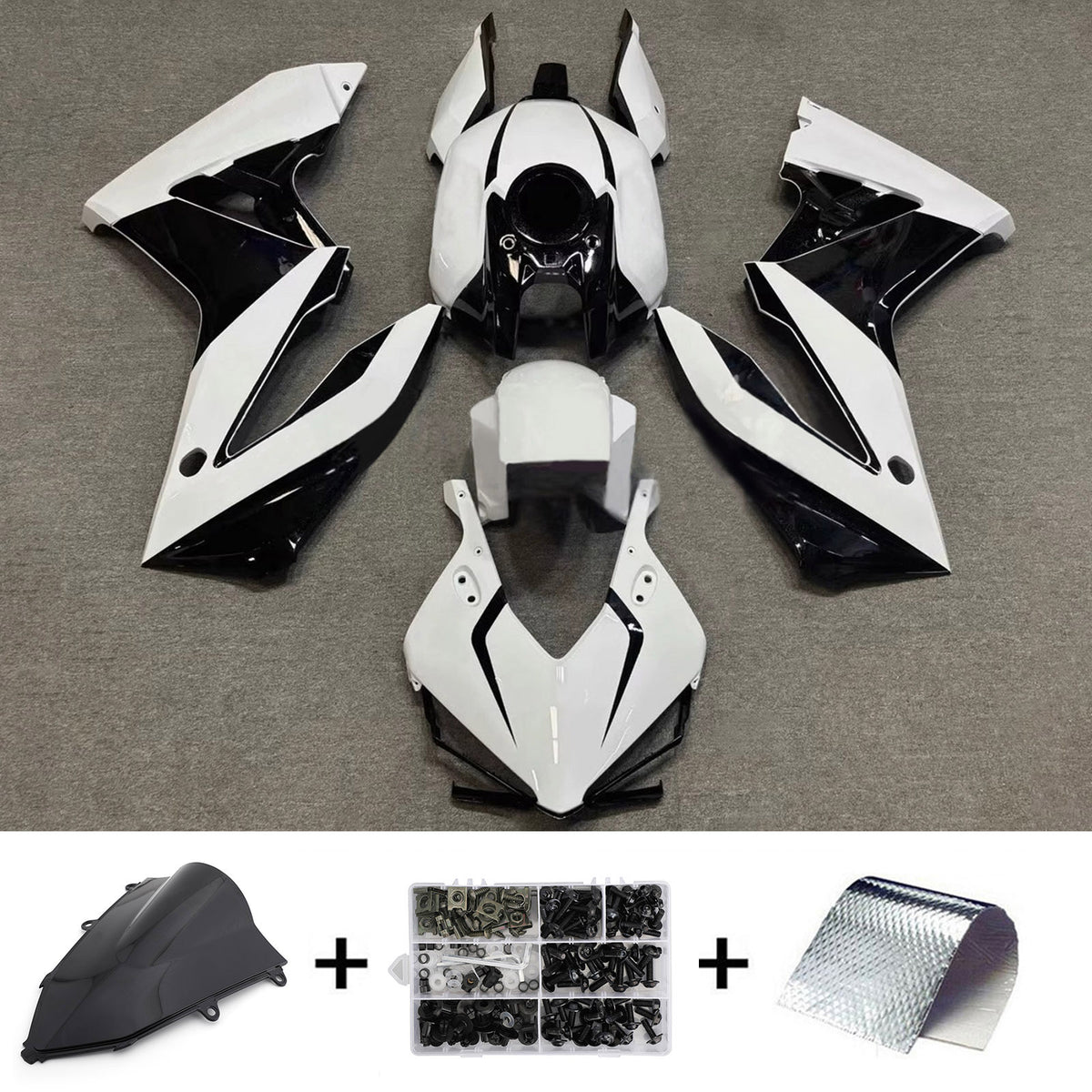 Amotopart 2024-2026 Honda CBR650R šedá černá sada kapotáže
