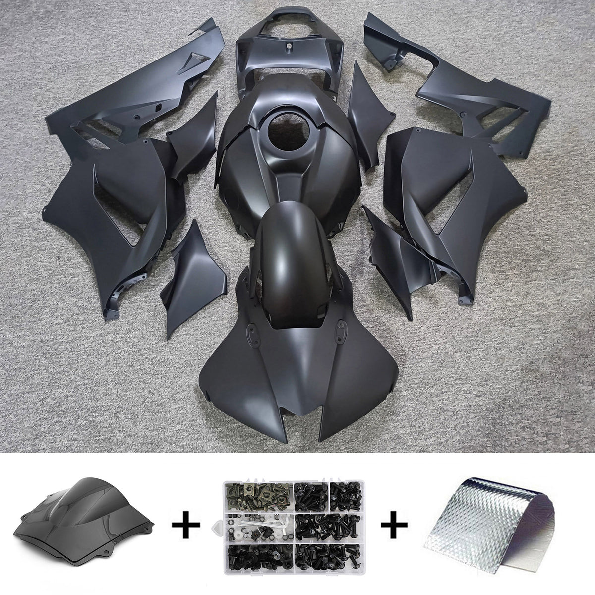 Amotopart 2024-2026 Honda CBR600 RR Blue Black Gray Fairing Kit