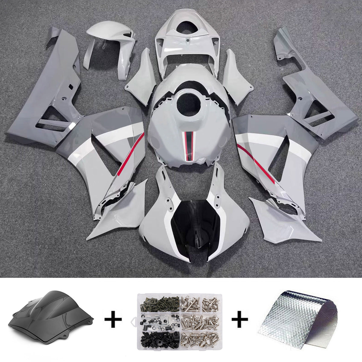Amotopart 2024-2026 Honda CBR600 RR Gray Fairing Kit