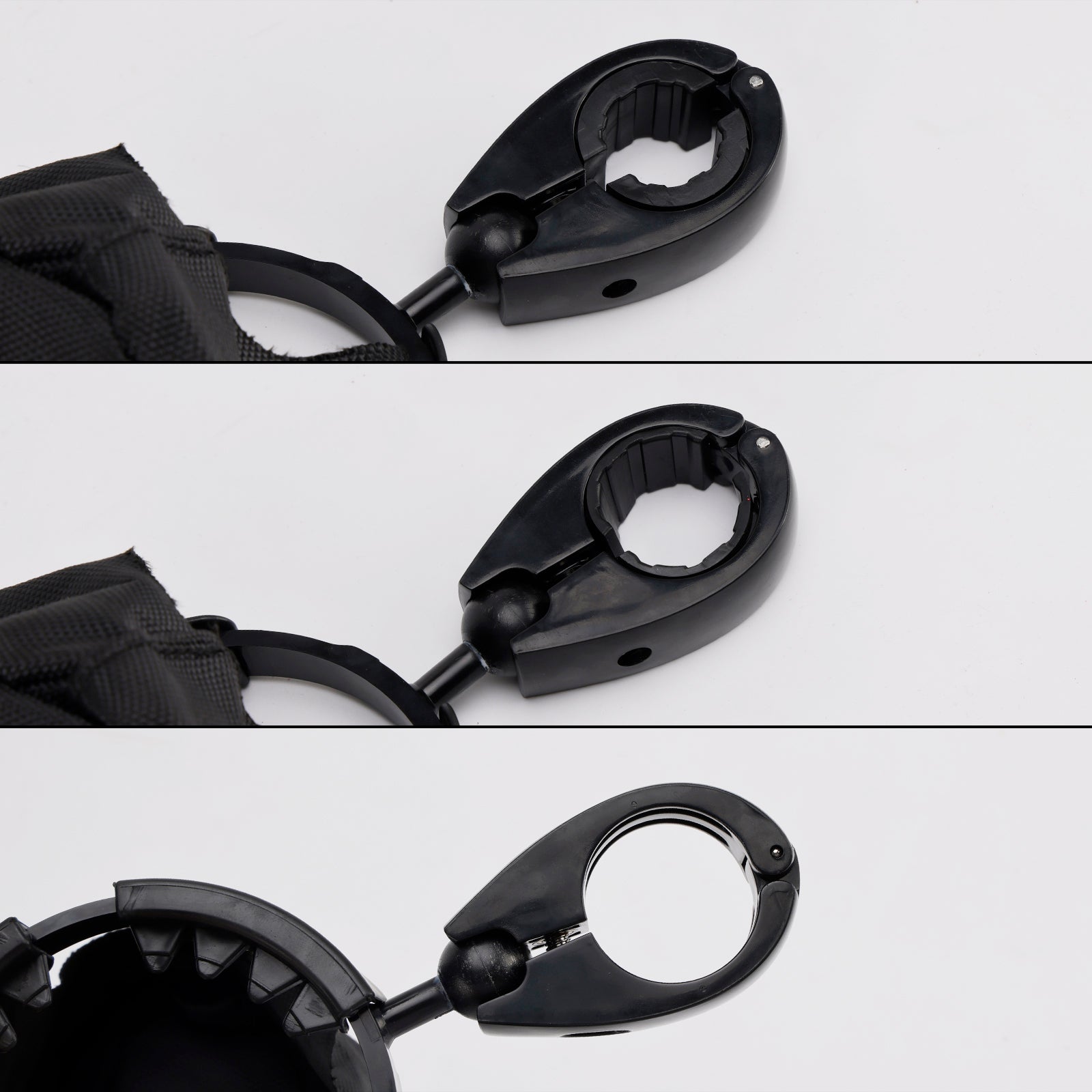 Utv Universal Polaris Ranger Cup Bracket Holder Bottle Cargo Carrier Black