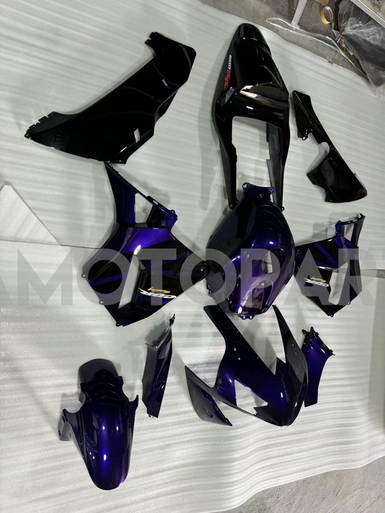 Amotopart 2003-2004 Honda CBR600RR Purple Black Fairing Kit