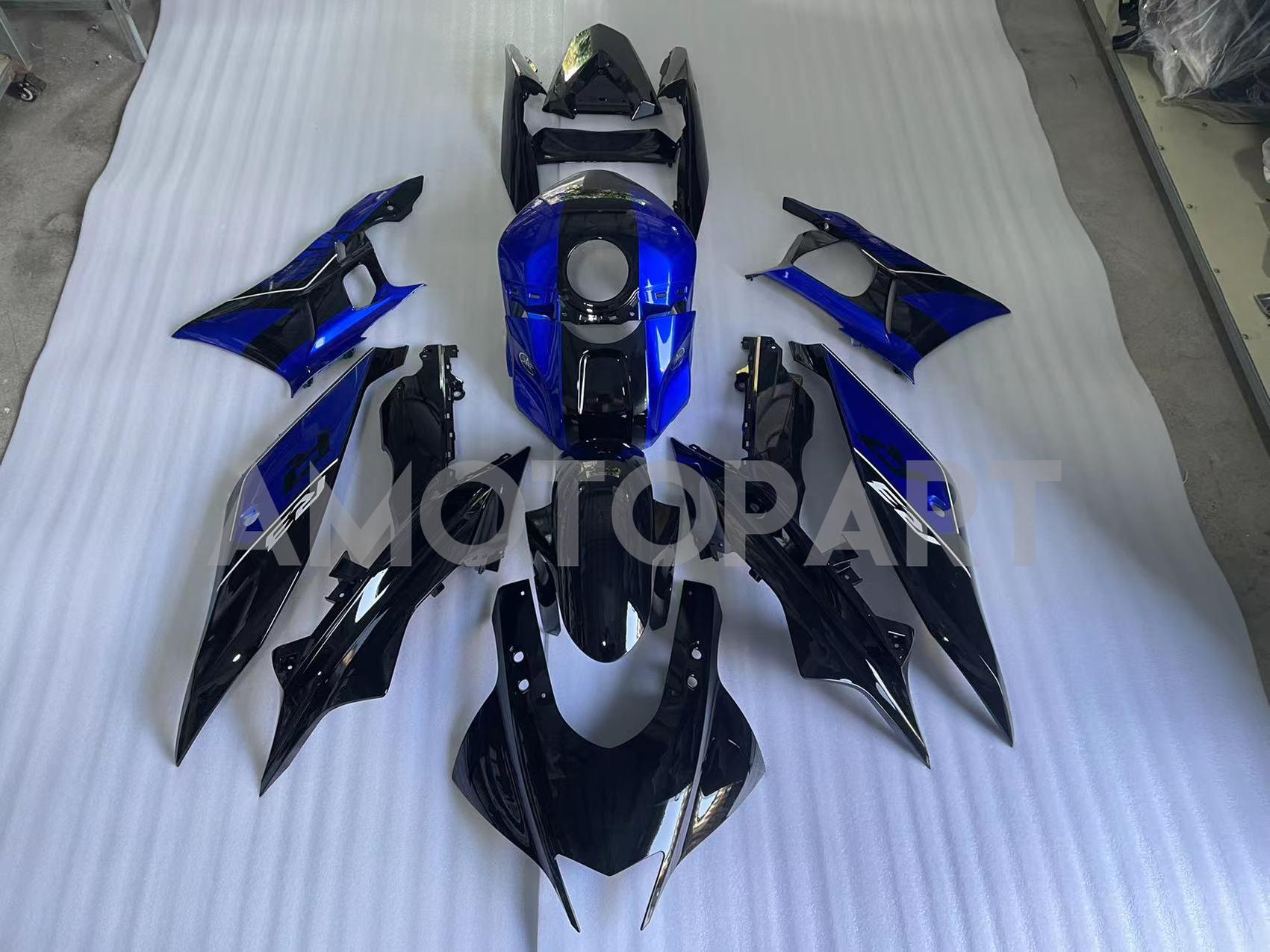 Amotopart 2022-2024 ヤマハ YZF-R3 & R25 ブルーブラック フェアリングキット