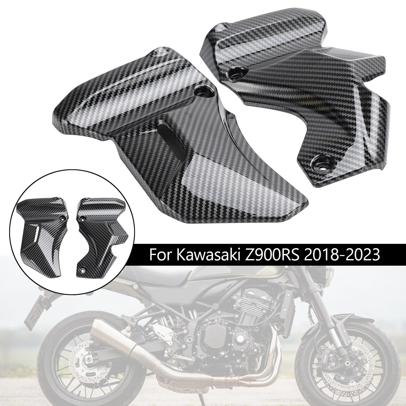 2018-2023 Kawasaki Z900RS Gastank Zijafdimpelpaneel kuipkap