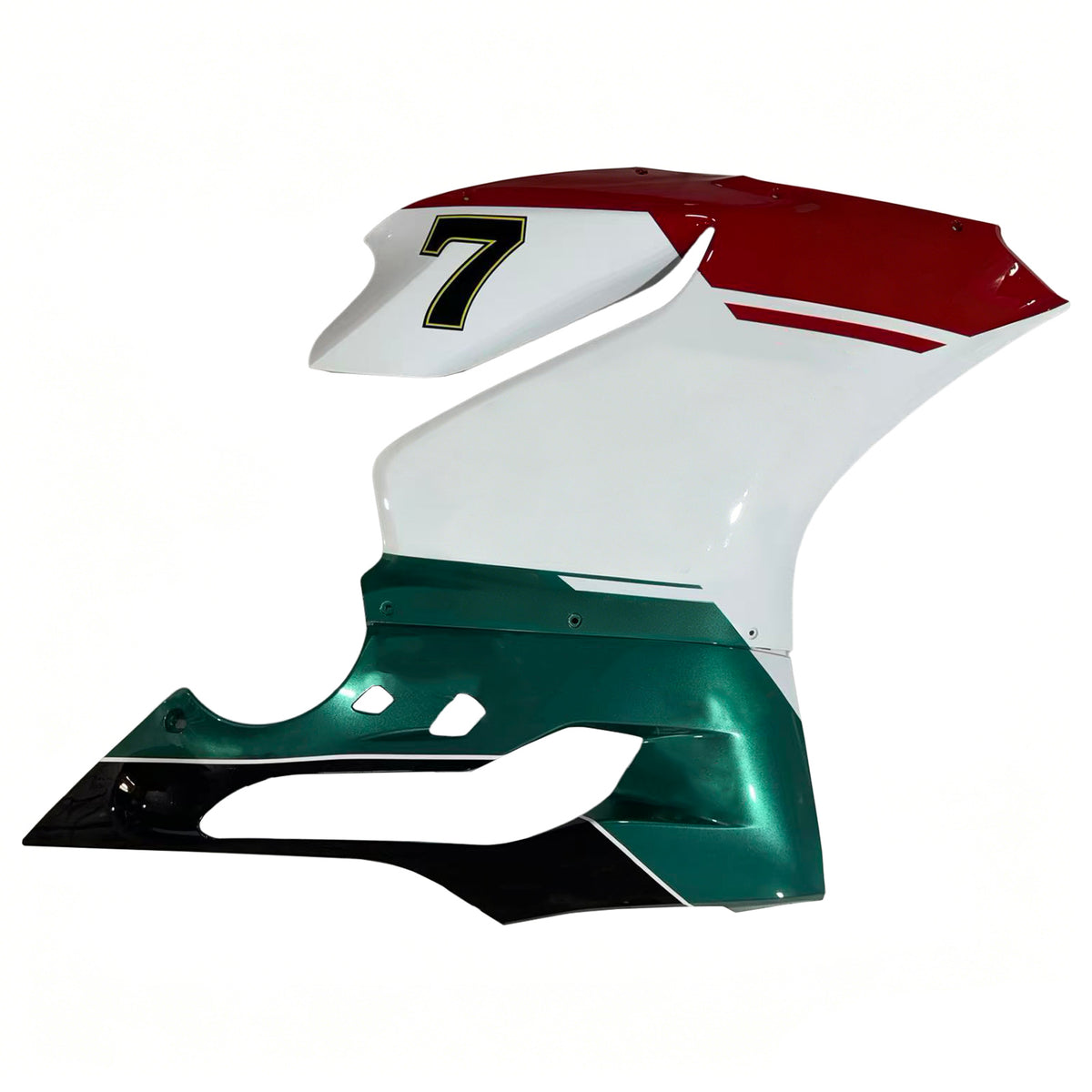 Amotopart 2012–2015 Ducati 899 Weiß Grün Rot Verkleidungsset