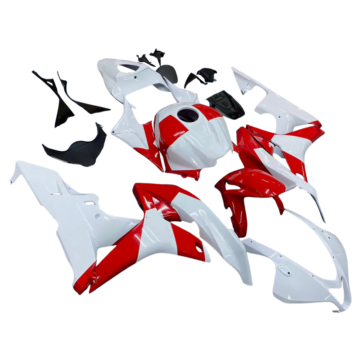 Amotopart 2007-2008 Honda CBR600RR F5 White Red Fairing Kit