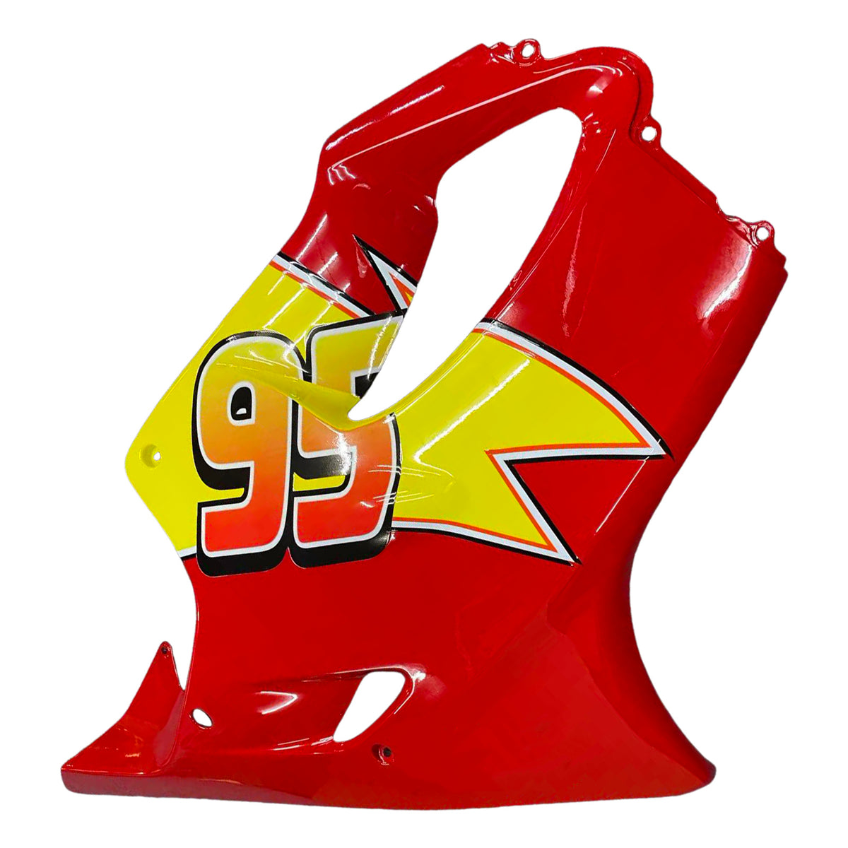 Amotopart 2004-2007 Honda CBR600 F4i Red Yellow Fairing Kit