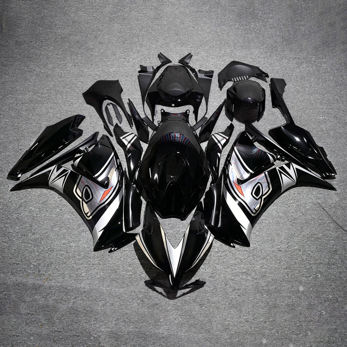 Amotopart 2012-2016 ホンダ CBR1000RR ブラック フェアリングキット
