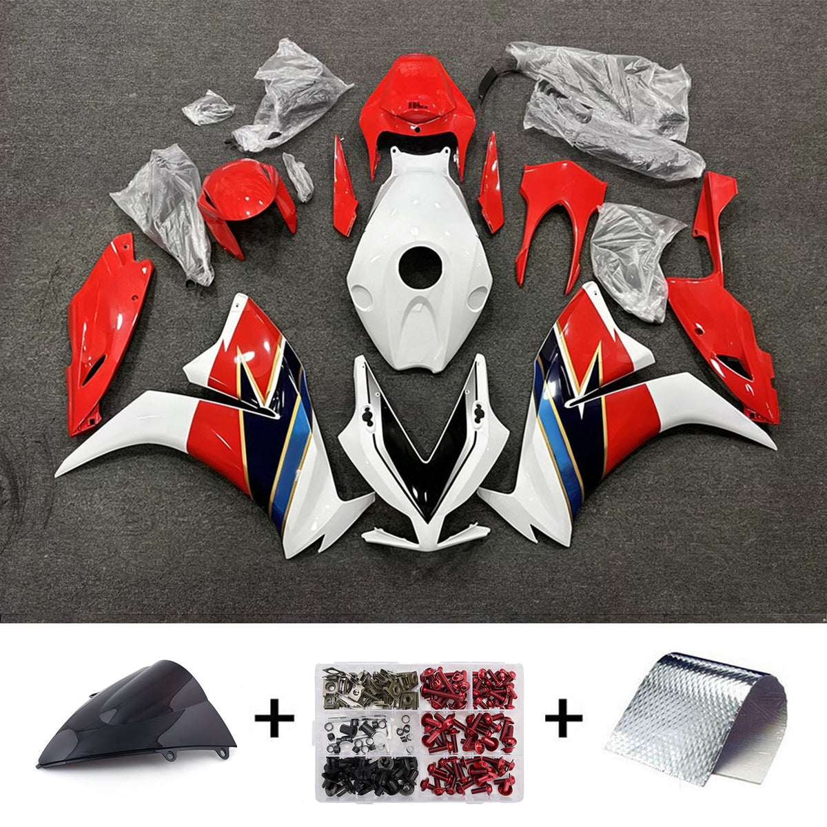 Amotopart 2012-2016 Honda CBR1000RR witrode kuipset