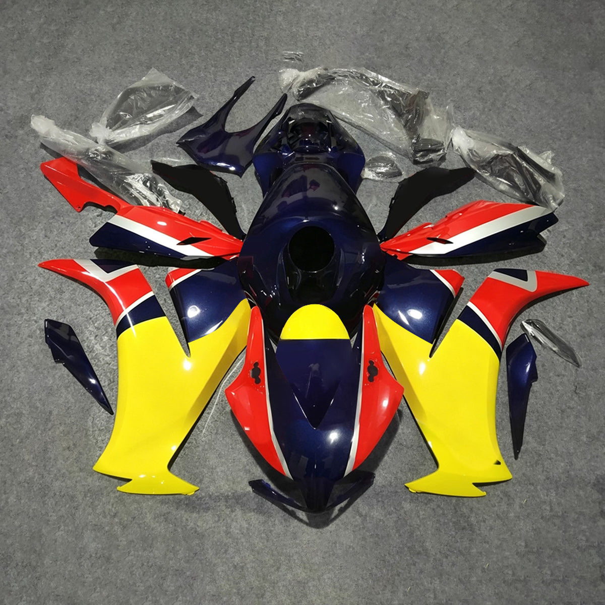 Amotopart 2012-2016 Honda CBR1000RR Blue Red Yellow Fairing Kit