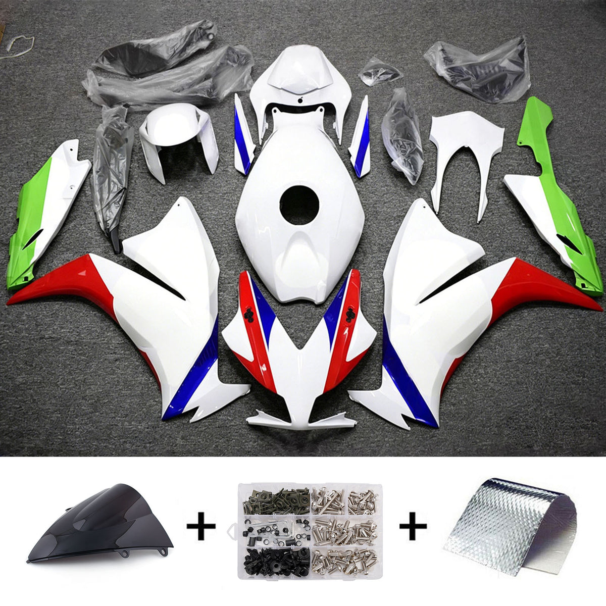 Amotopart 2012-2016 Honda CBR1000RR witte kuipset