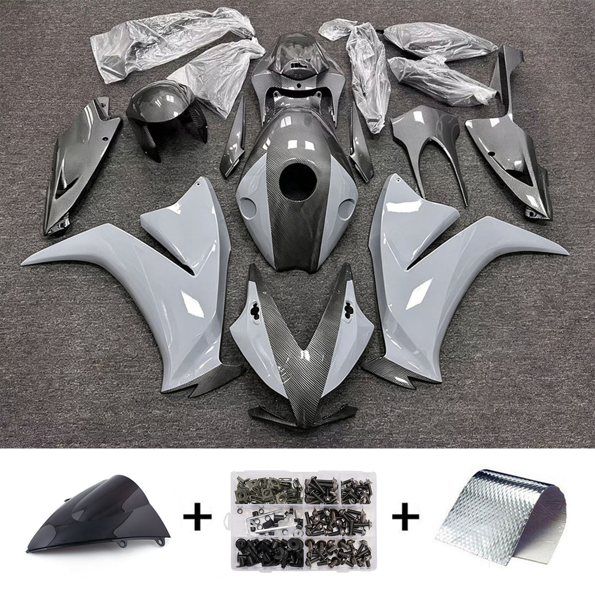 Amotopart 2012-2016 Honda CBR1000RR Grey Fairing Kit