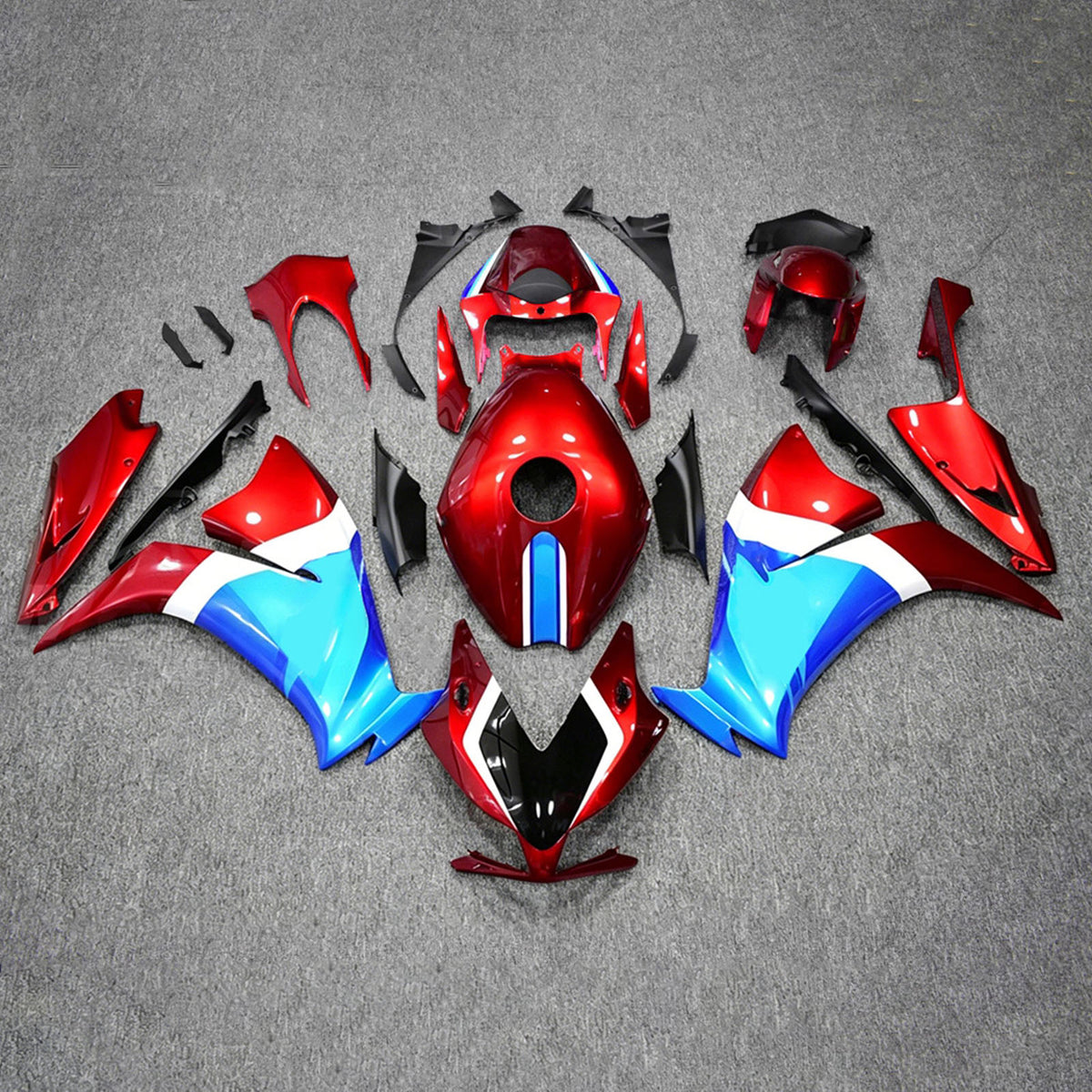 Amotopart 2012-2016 ホンダ CBR1000RR レッド ブルー フェアリングキット