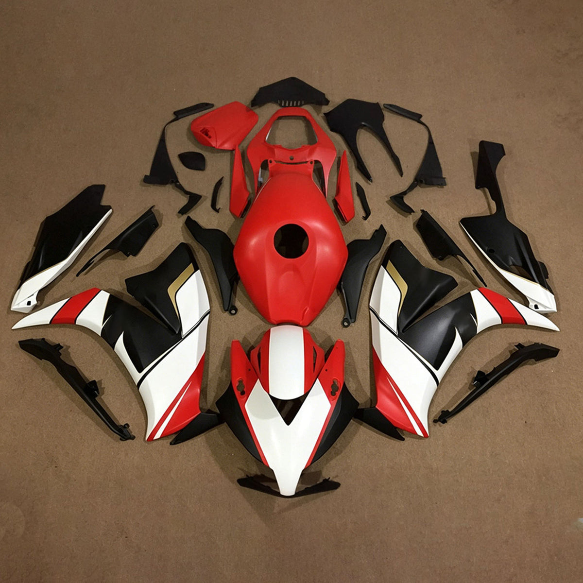 Amotopart 2012-2016 Honda CBR1000RR Red Black White Sada kapotáže