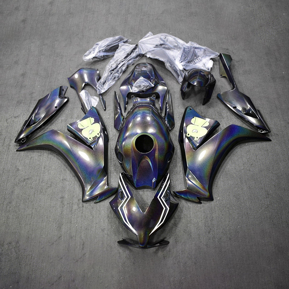 Zestaw owiewek Amotopart 2012-2016 Honda CBR1000RR Chameleon Black