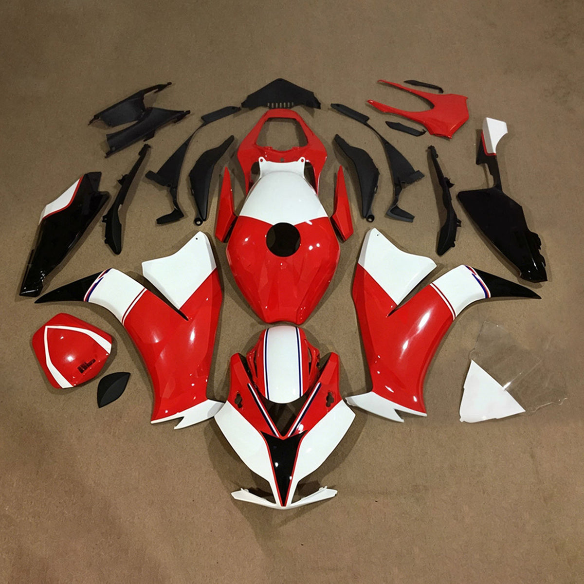 Amotopart 2012-2016 Honda CBR1000RR Red White Fairing Kit